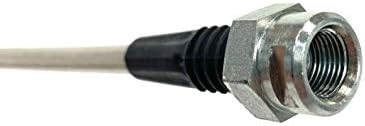 Universal Rear Braided Stainless Brake Hose, 21″ Long with mouting block, Made i