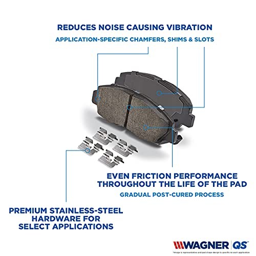 QuickStop Front Disc Brake Pad Set for 2001 Dodge Ram ZX859 QS – Semi-Metallic