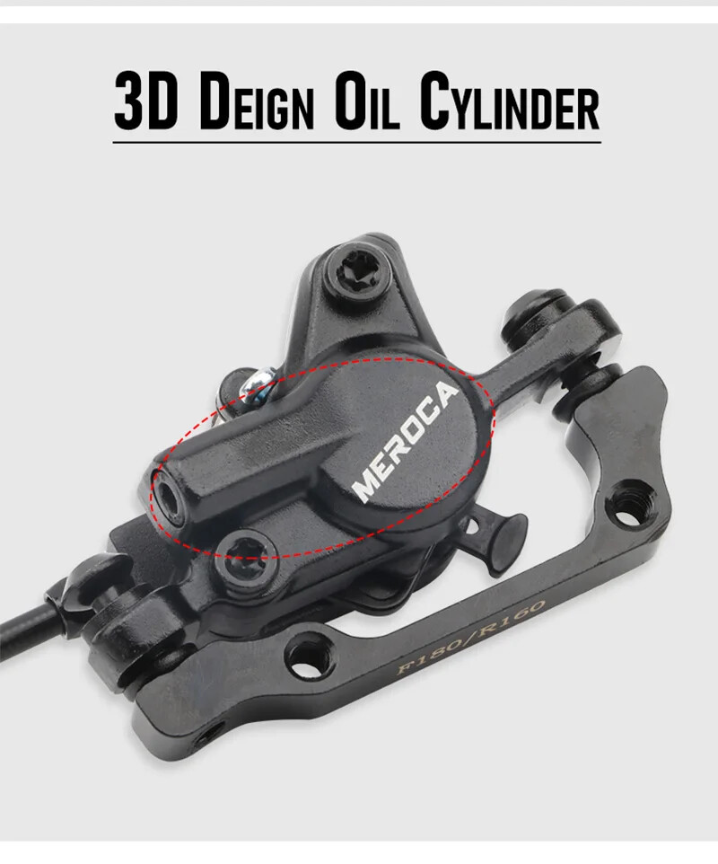 Front Rear Oil Disc Brake Set 800mm 1400mm Mountain Bike Hydraulic Disc Brake