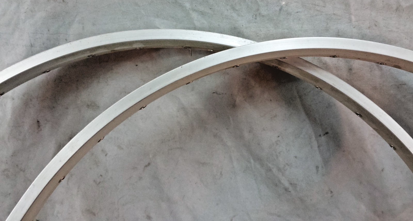 FIR MT232 193 700c Tandem Road Bike Rim Set 40S Silver Italian Made Doublewalled