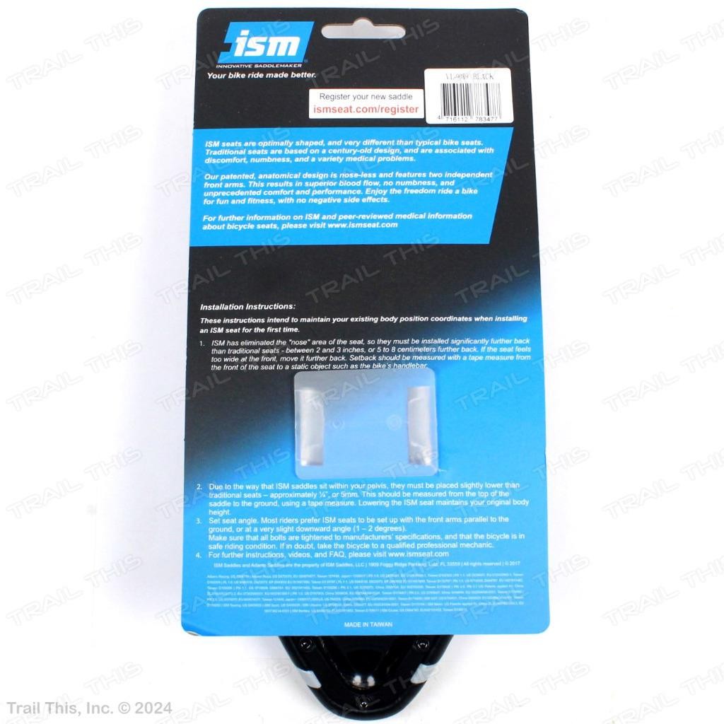 ISM PN 1.1 Split-Nose Road Bicycle Saddle Triathlon Time Trial 275 x 110mm Black