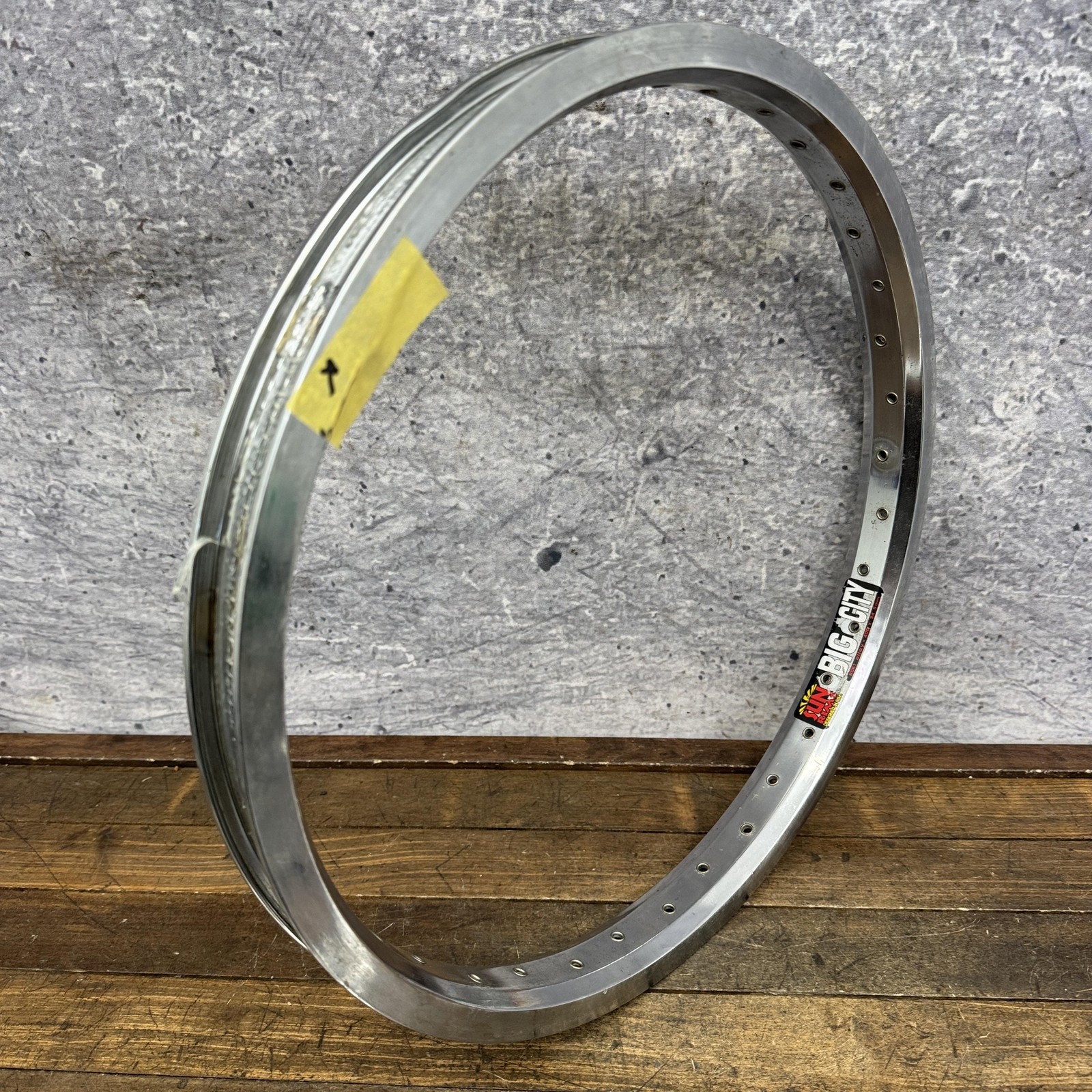 VIntage Sun Big City 20in BMX Rim 36H 406×34.5mm Chrome DENT Damaged