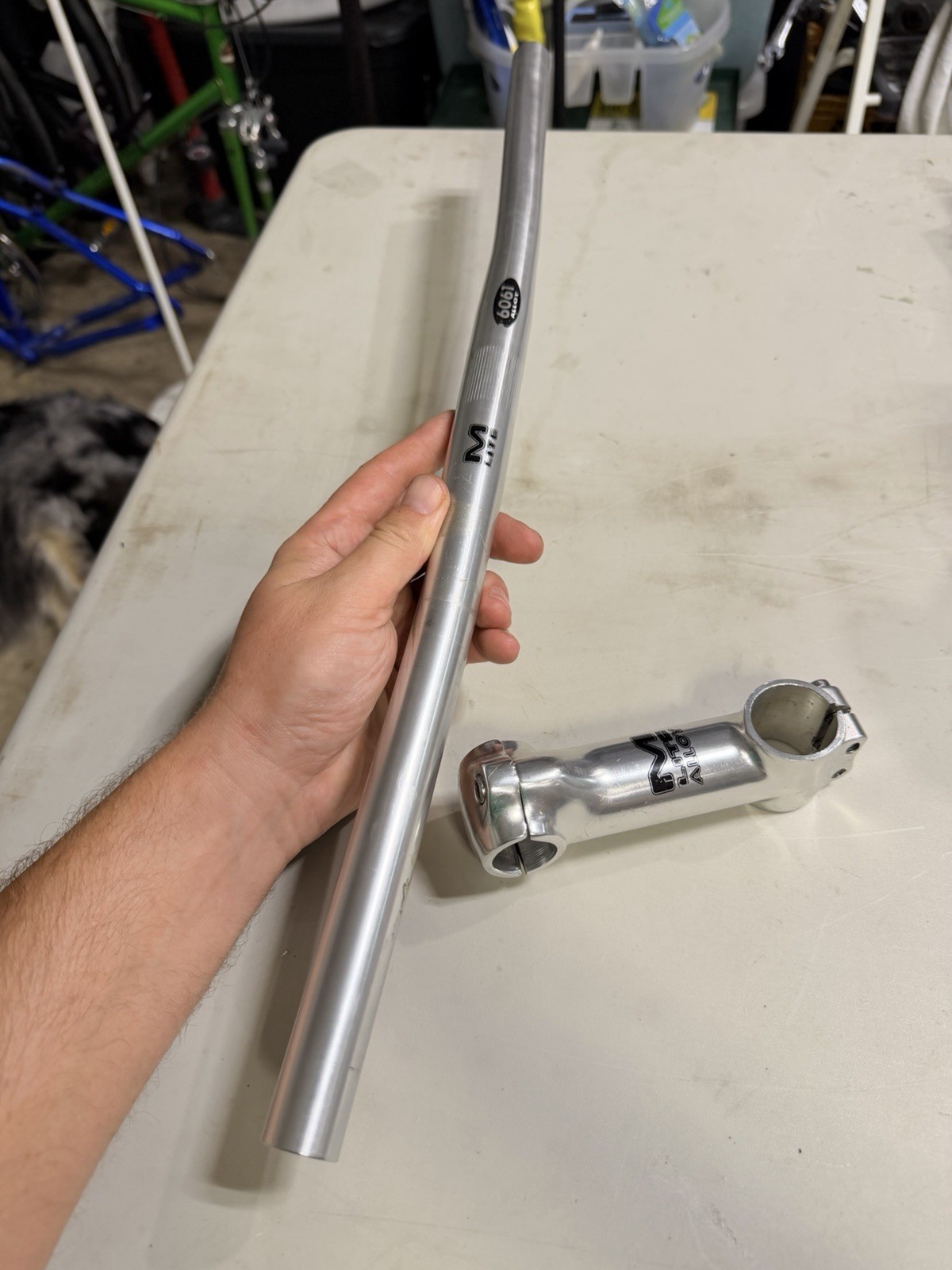 Marin Lite Vintage Aluminum Handlebar and Stem. In Used Condition