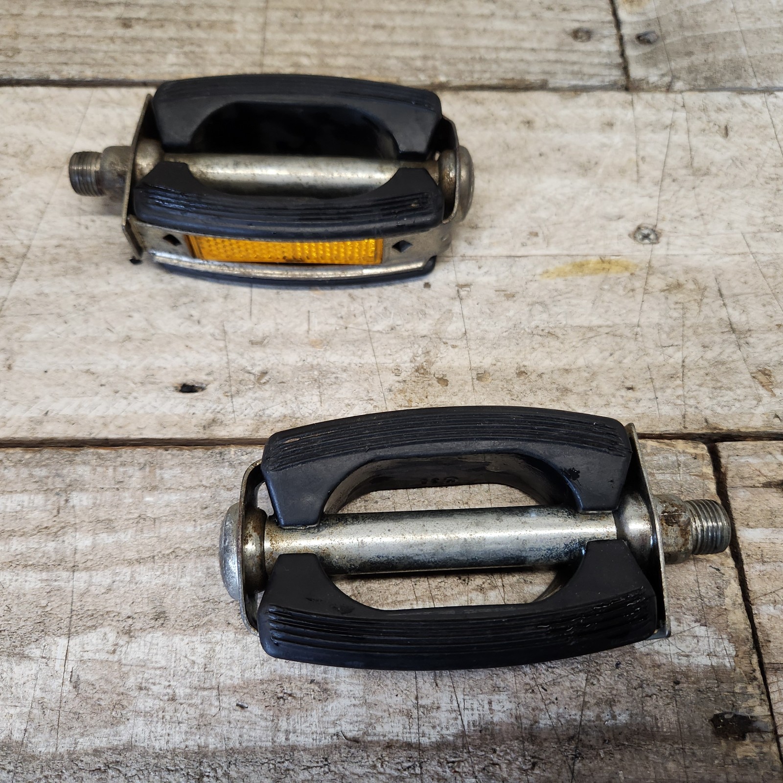 1960s UNION Bow Pedals 9/16 Cruiser Muscle Bike Ratrod Cruiser Black