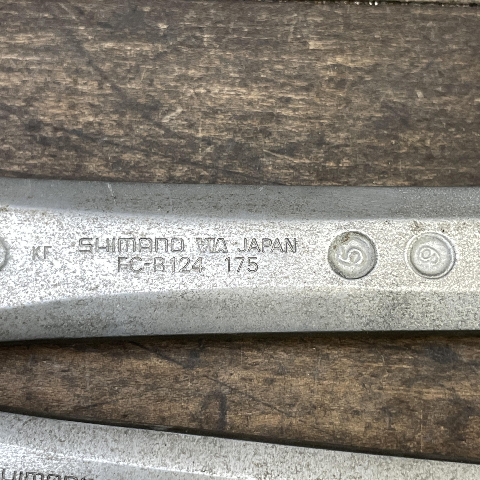Vintage Shimano FC-B124 Crank Set 175 Mm 110 BCD Triple Japan Touring MTB