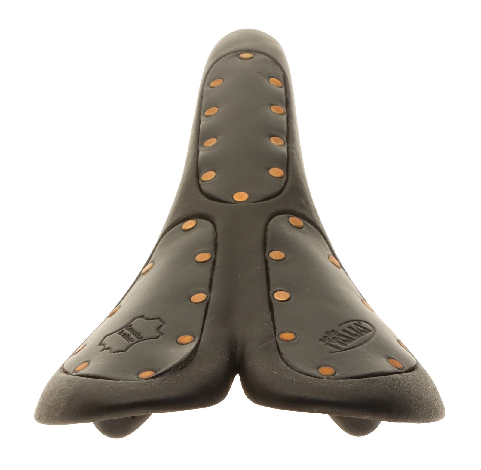 Selle Italia Storika Saddle Ti Alloy Rail Black Leather Copper Rivet NOS NIB NEW