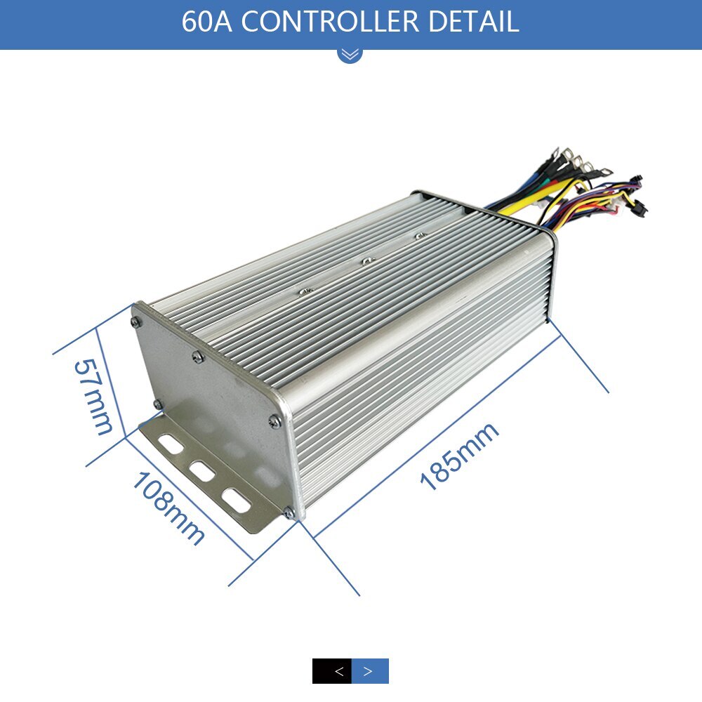 Electric Bicycle Controller 1000W 1500W 2000W 3000W 60A Sinewave Controller