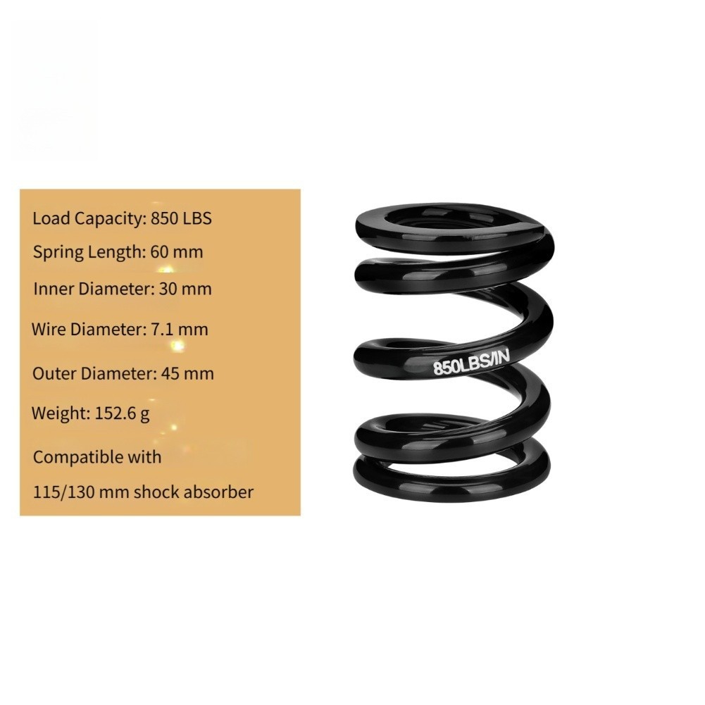 Rear Shock Absorber Spring 30mm Diameter 350 650 LBS Capacity