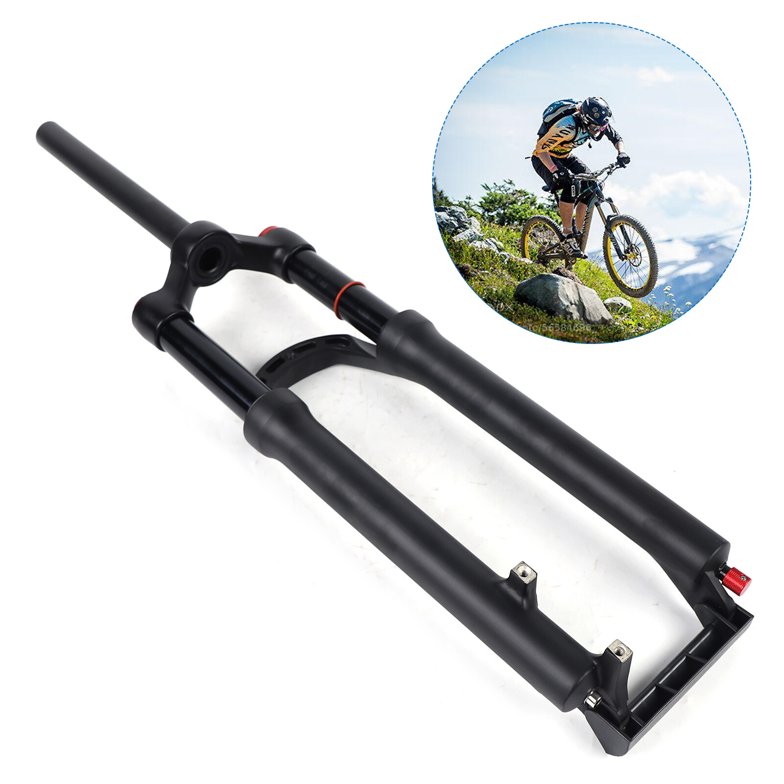 Suspension Fork 26″ Air Shock Rebound 120mm MTB Mountain Bike Fork US Shipping