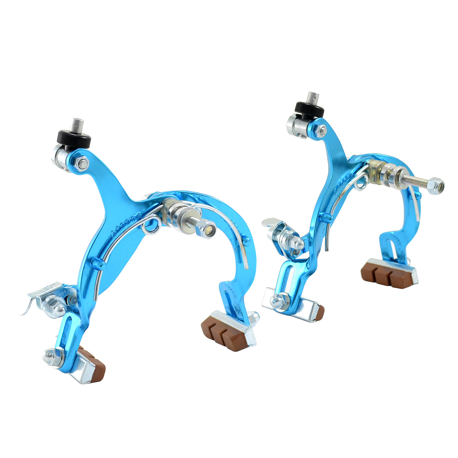 DIA-COMPE MX1000 Side Pull Caliper Brake Set (F+R) For Old School BMX , Blue