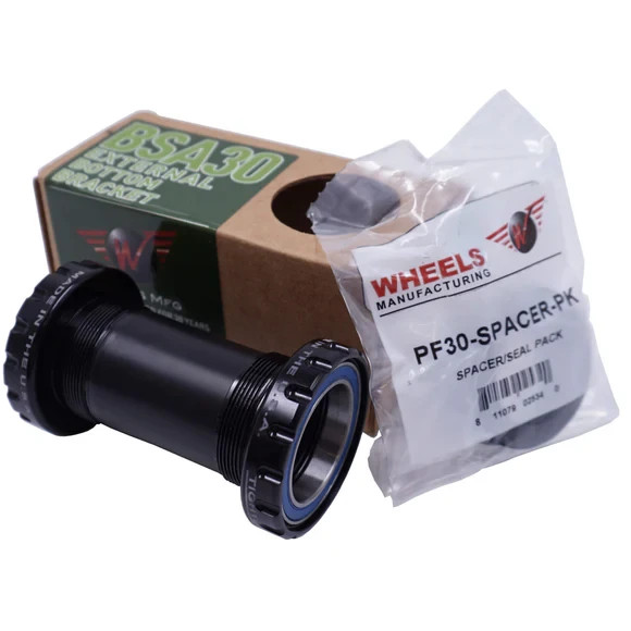 Wheels MFG BSA Road Bike Bottom Bracket 30mm Spindle 68-73mm Mountain ABEC-3