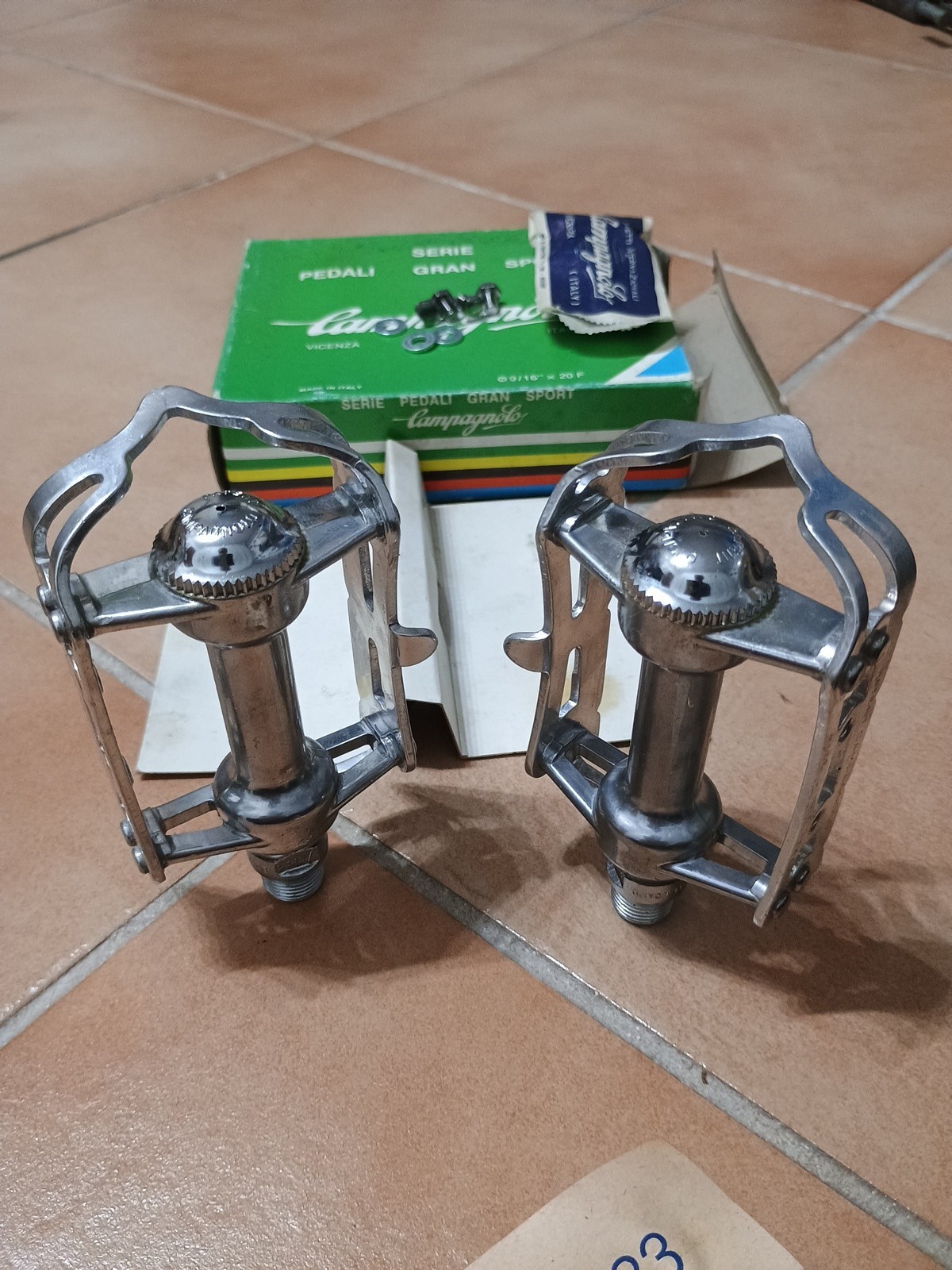 Nos Nib Vintage Campagnolo NGS Pedals New Gran Sport New X Colnago Pedals