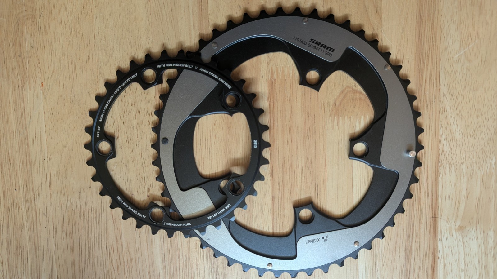 SRAM Red 22 X Glide 11 speed 110 BCD Chainring set 50/34