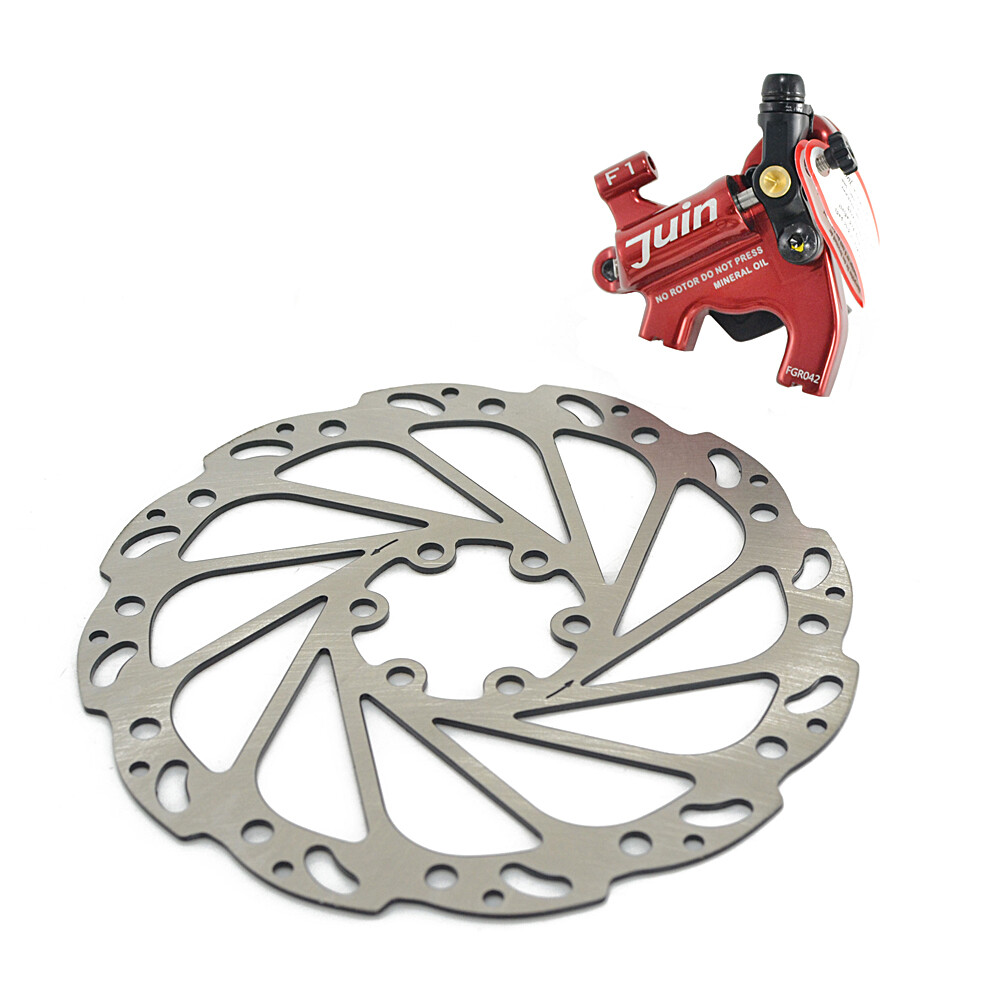 JUIN TECH F1 Hydraulic Flat mount Road CX Disc Brake set 160mm w/ Rotor ,Red