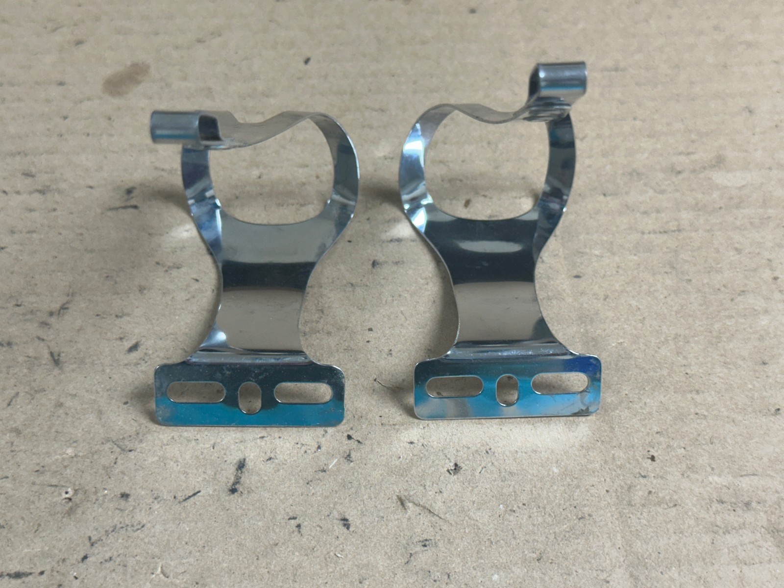NOS Christophe Special Chromed Steel Toe Clips XL