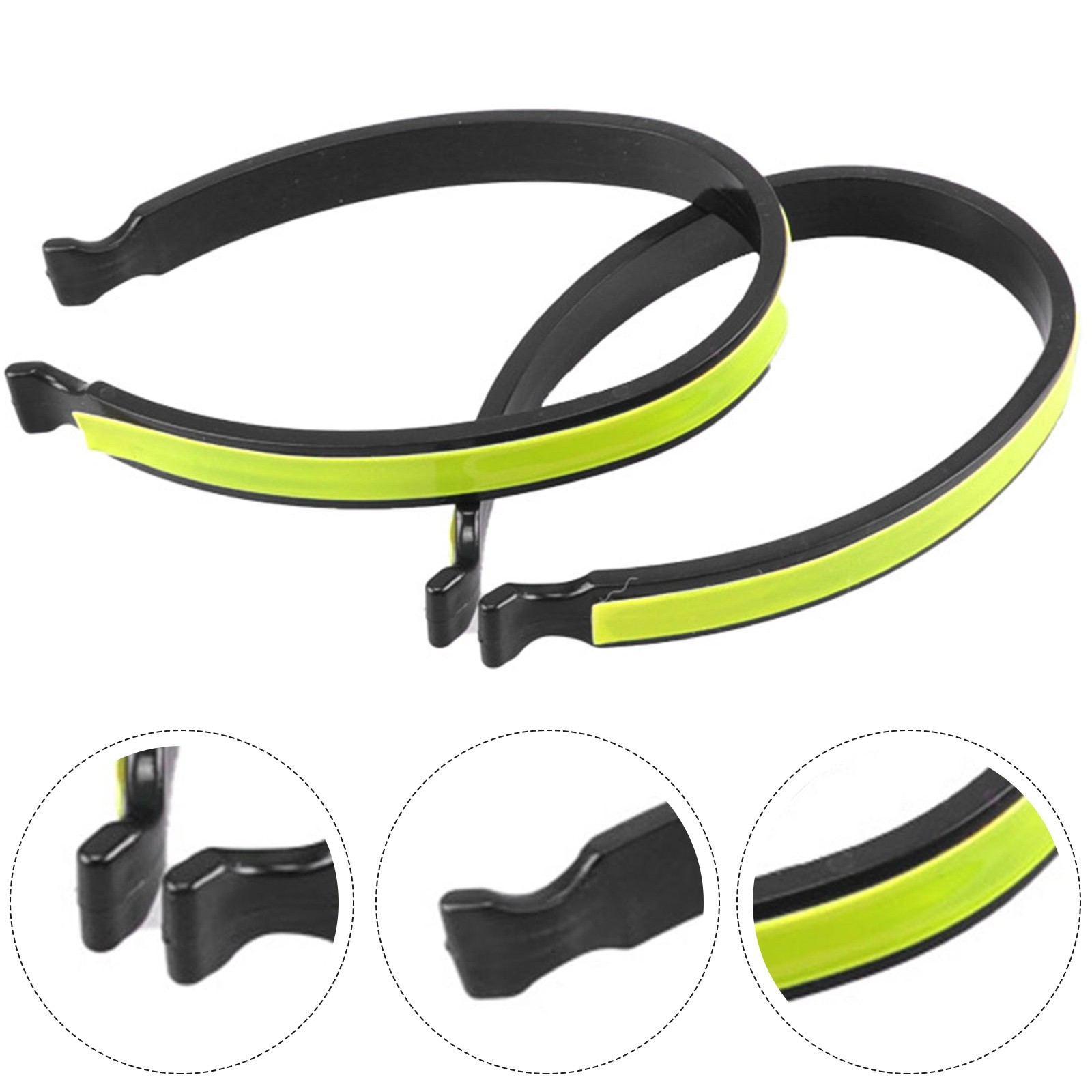 Reflective Clips Bicycle Pants Clip 10.1 Cm X 1.1 Cm Reflective Strips Hot Sale