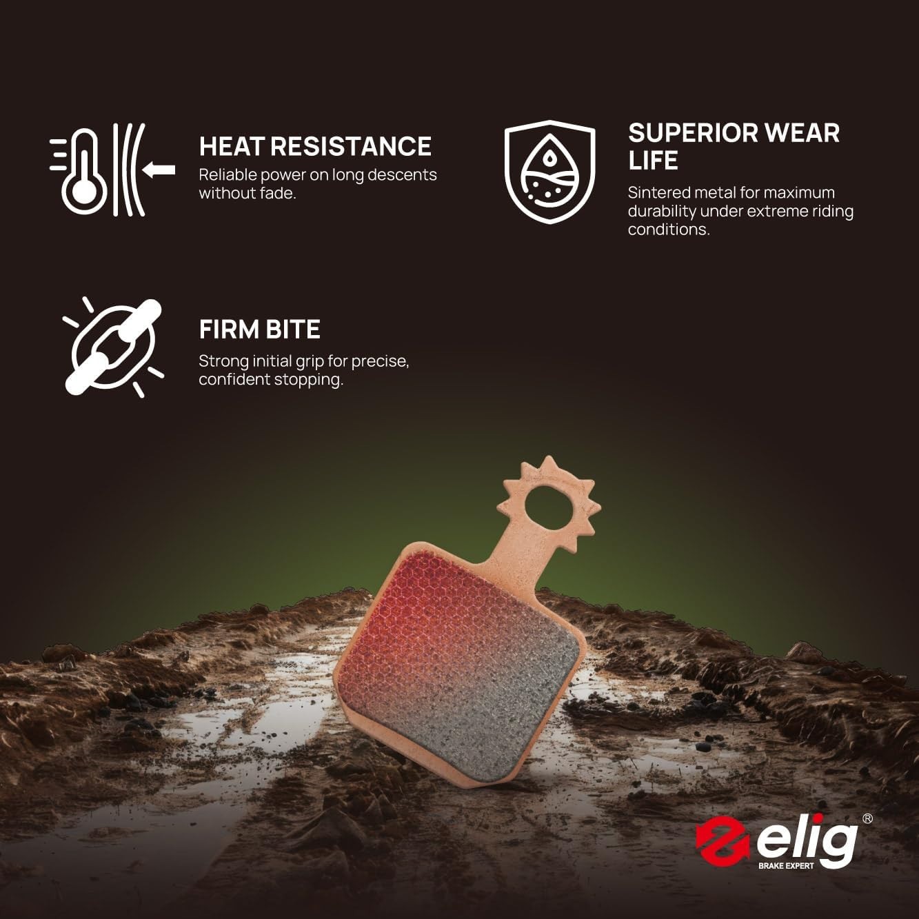 ELIG Bike Disc Brake Pads for Magura MT5 Estop, MT7 Pro, MT C5, MT Trail SL 4 Pi