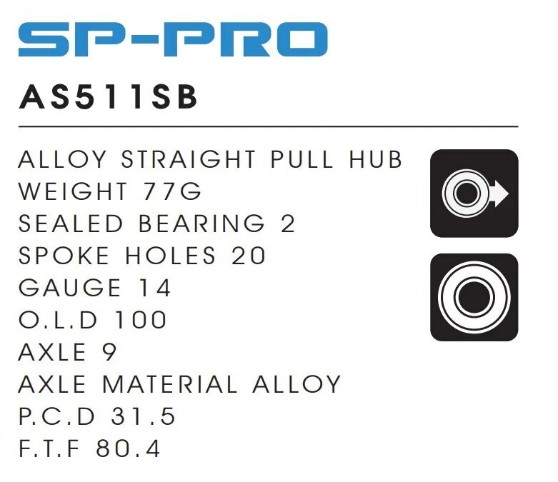 Straight Pull Hub V-brake 20/24H Sealed Bearing Road Bike Hubs 100x9mm 130x10mm