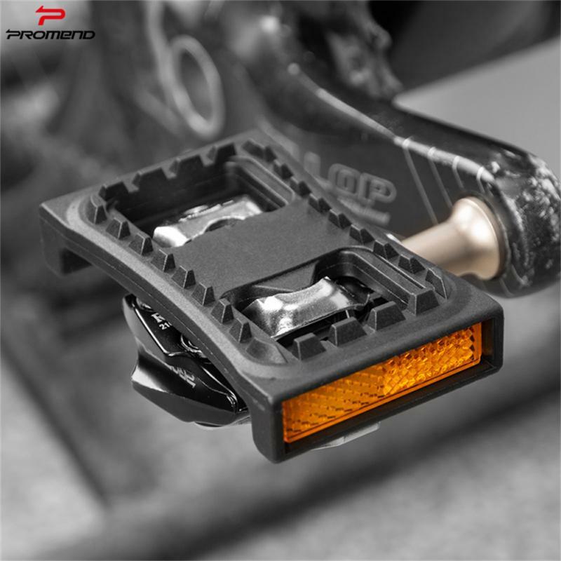 Promend MTB Pedal Cleats Flat Adapter Self Locking Pedal SPD Platform Conversion