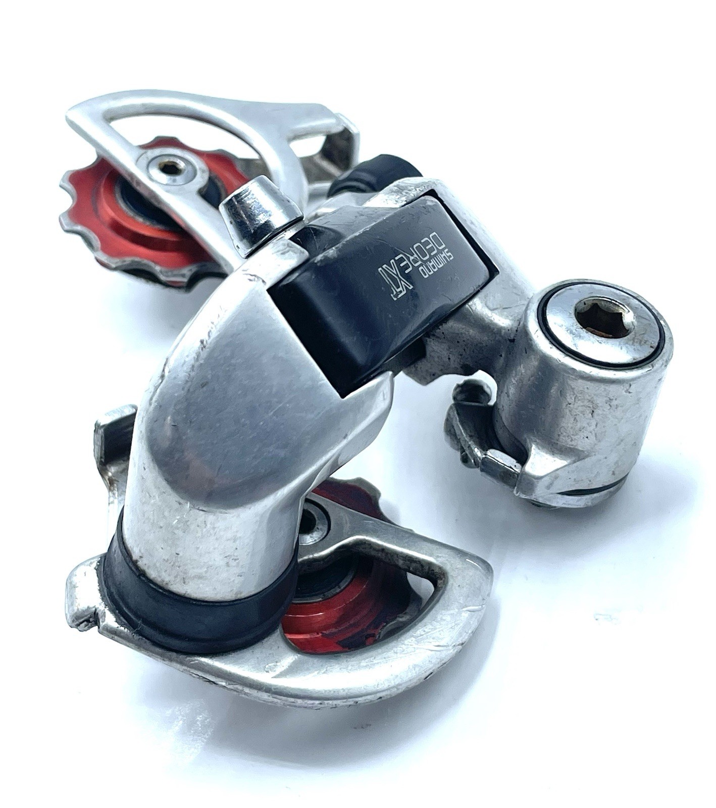 Shimano Deore XT RD-M730 Vintage Mountain Bike Rear Derailleur Bullseye Pulleys