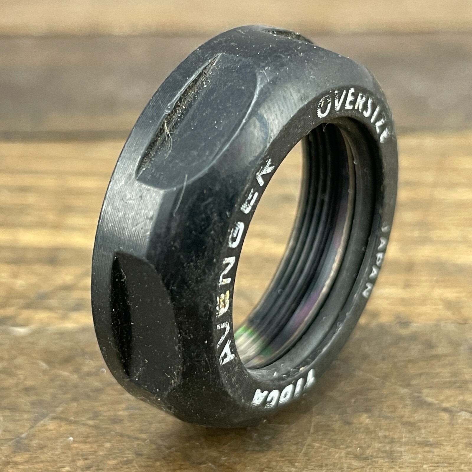 Tioga Avenger Headset Top Nut 1 1/8 in Threaded NOS Black 90s MTB Mountain Bike