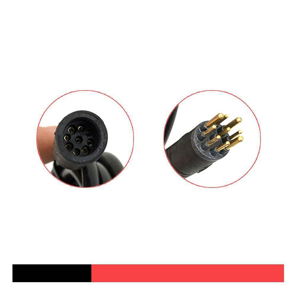 USA 130cm 9Pin Wheel Motor Extension Cable Female to Male Wire for Electric Bike