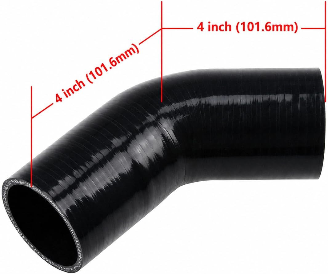 45 Degree Elbow ID: 2.5″ (63Mm) 4-Ply 5Mm Thickness High Performance