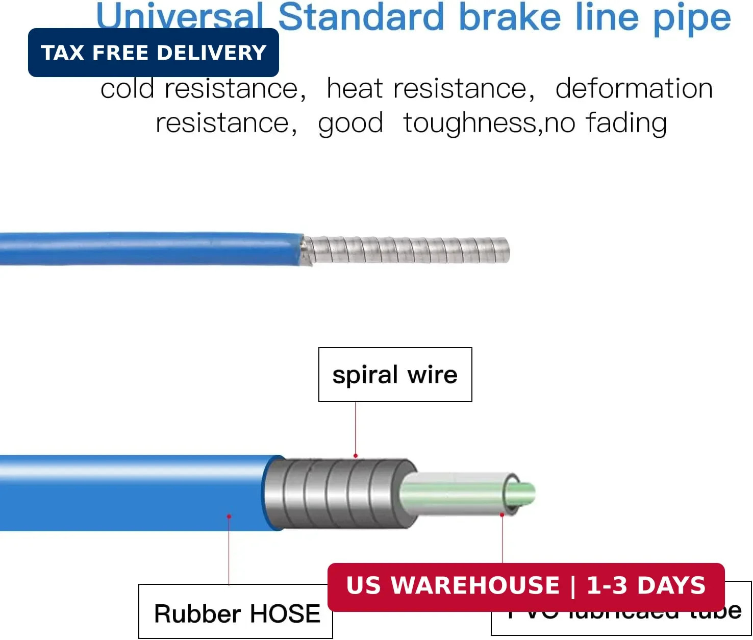 Universal Brake Cable Housing,5mm 3Meters,Lined Bicycle/Bike Brake Cable Housing