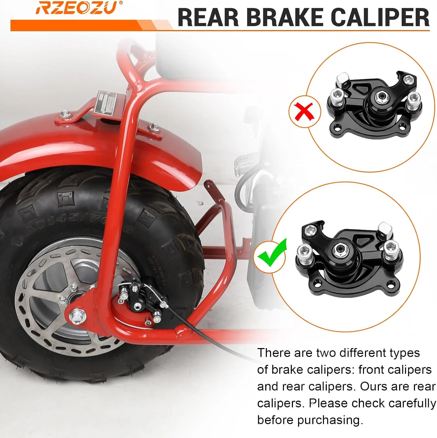 Mini Bike Brake Lever Caliper Kit Replacement for Coleman CT100U | Disc Brake Ki