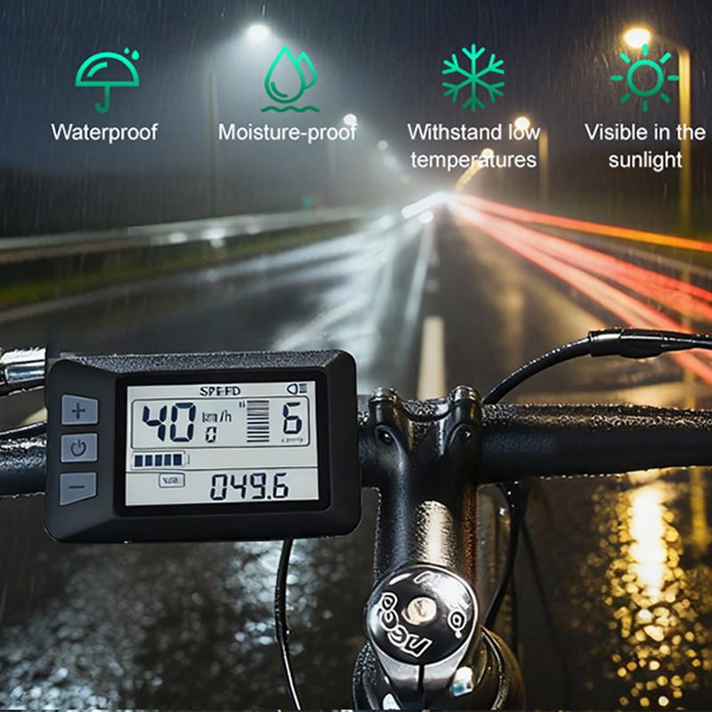 P3H UART2 Fahrradcomputer Fahrradtacho Rennrad LCD Mountainbike Display