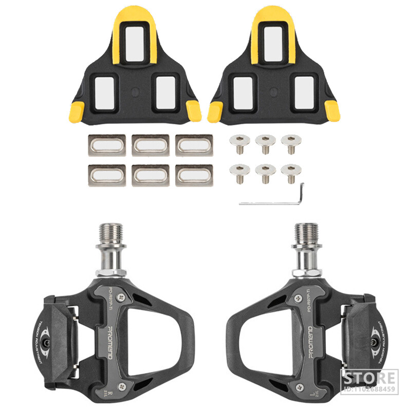 Promend Ultralight 217g Titanium Road Bike Self-lock Pedals Bicycle Lock Pedals