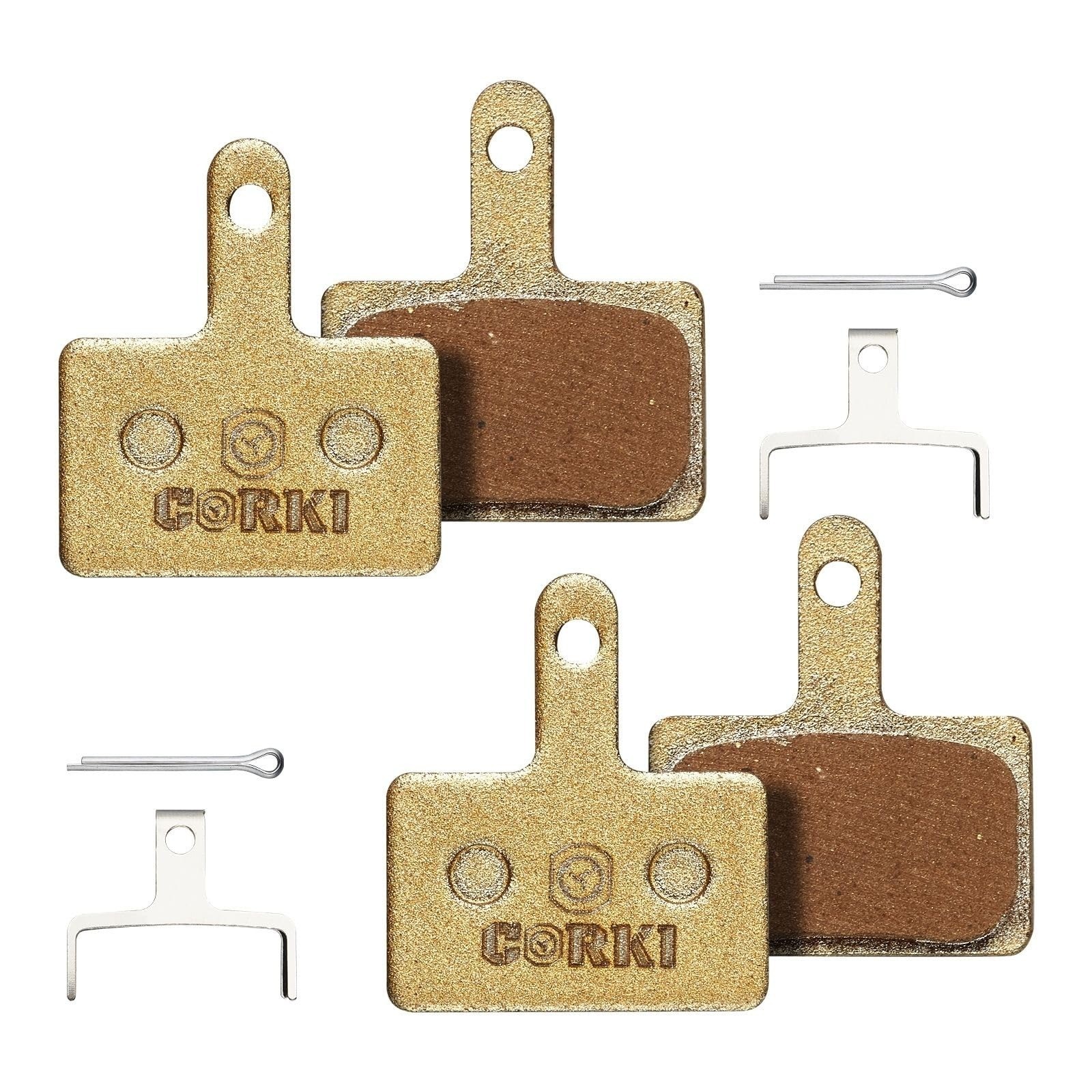 2 Pairs Brake Pads for Shimano Deore TRP Tektro – Resin/Semi-Metallic