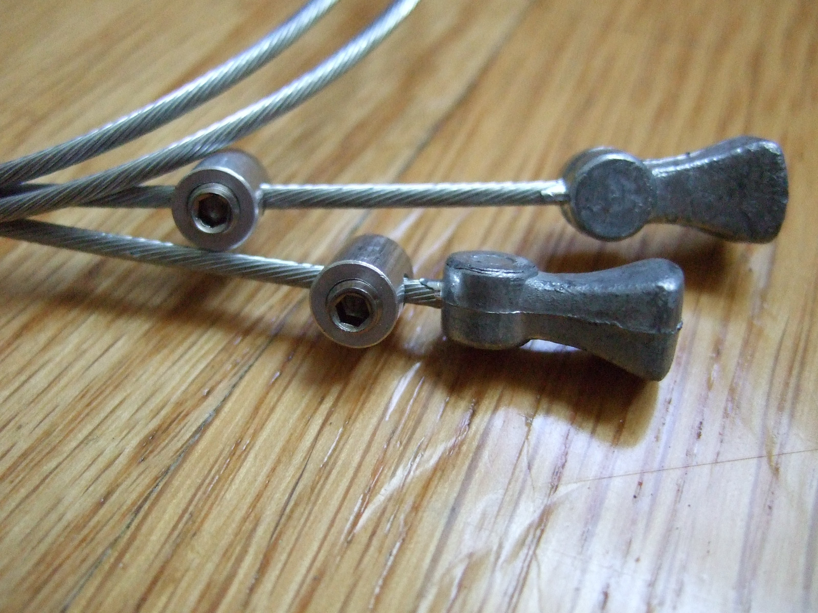 TWO brake straddle cable end clamp vintage Avid Grafton Knarp CNC Cantilever VRC