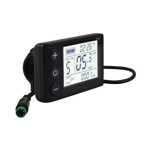 S866 Electric Bicycle LCD Display Meter, 24V 36V 48V Ebike LCD Display A
