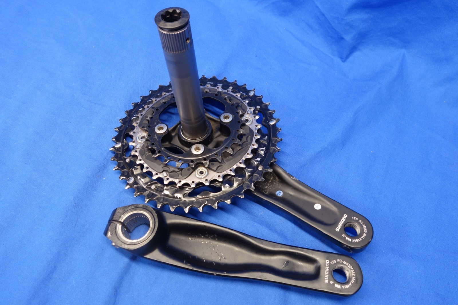 Shimano FC-M552 3 x 10 MTB Bike Crankset, 42/32/24t, 170mm