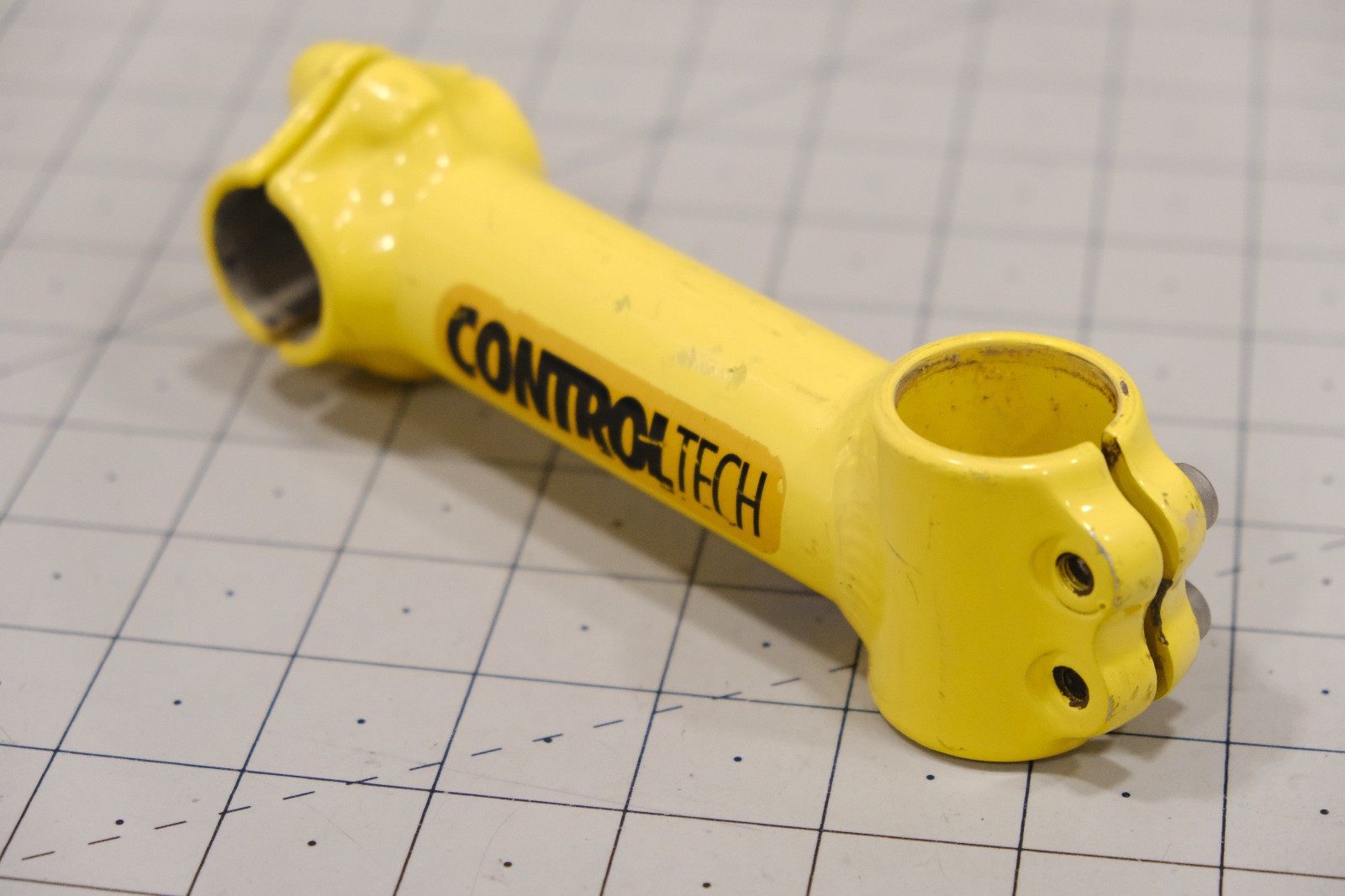 Vintage ControlTech Threadless Bike Stem 25.4x120mm Yellow