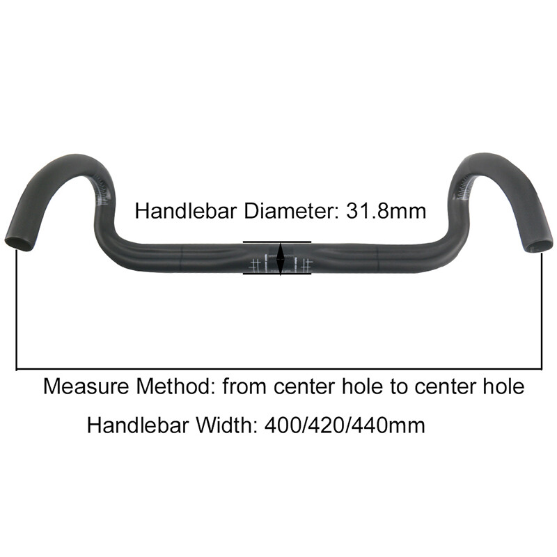 Road Bicycle Handlebar 400/420/440mm Carbon Bent Bar Cycling Bike Parts RXL SL