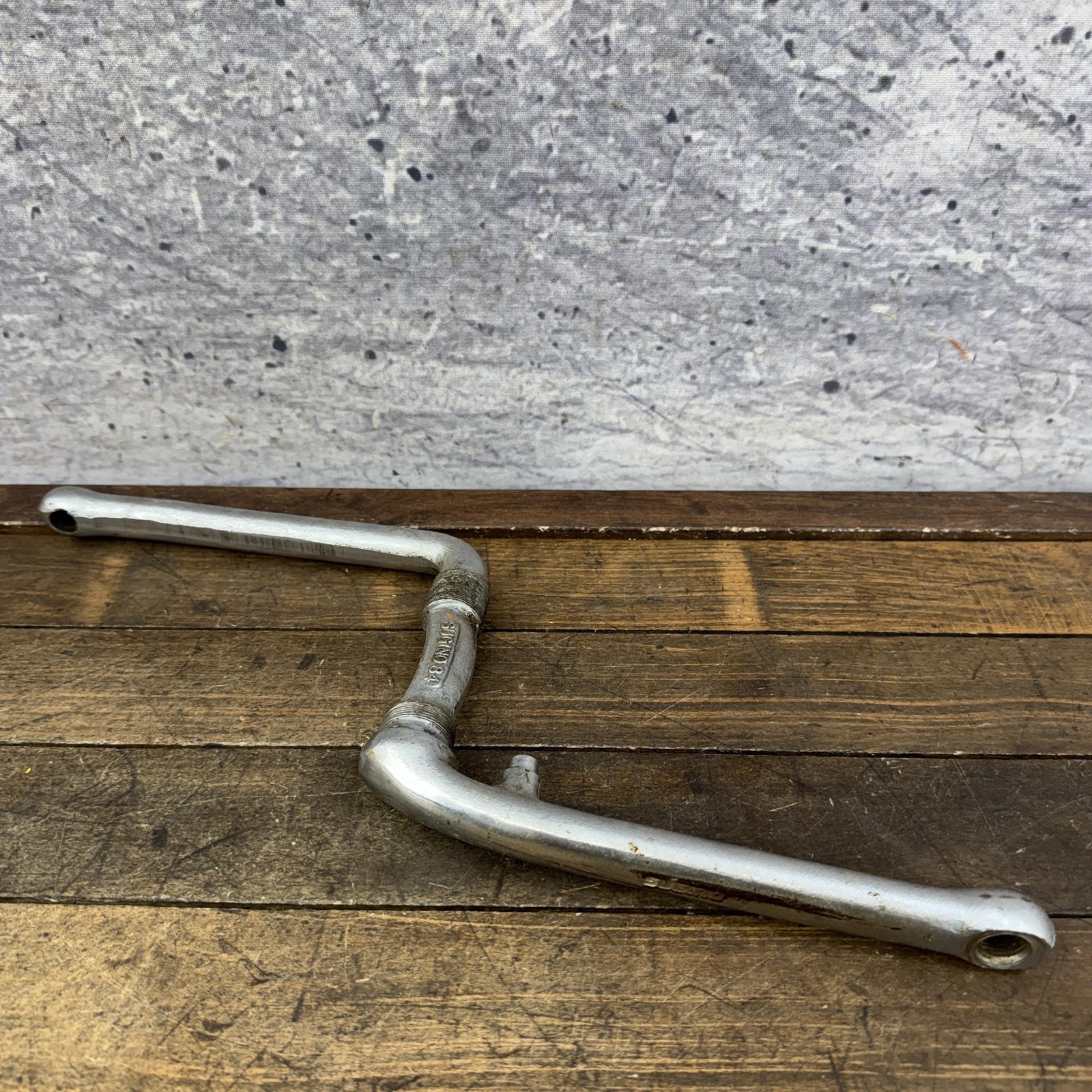 Vintage Sugino 84 BMX Crankset 165mm One Piece 1984 Old School Steel 1980s