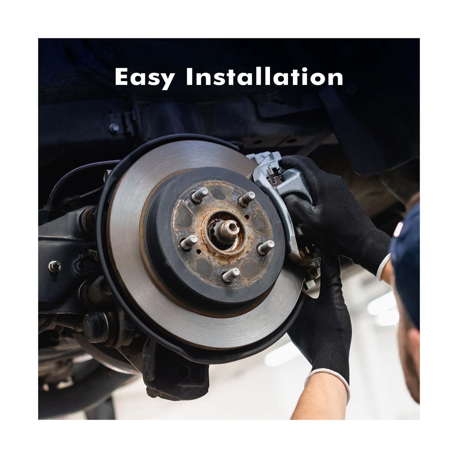 PM Auto Rear 282mm Drilled Slotted Disc Brake Rotors Replacement For 2013-201…