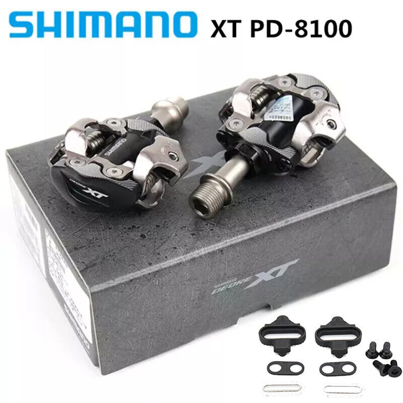Shimano Deore XT PD-M8100/M8020 SPD MTB XC Bike Clipless Pedals & Cleats W/SH51