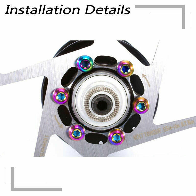 1/2pcs Floating Disc Brake Rotor 160/180/203mm 6 Bolts MTB Caliper Bike Parts US