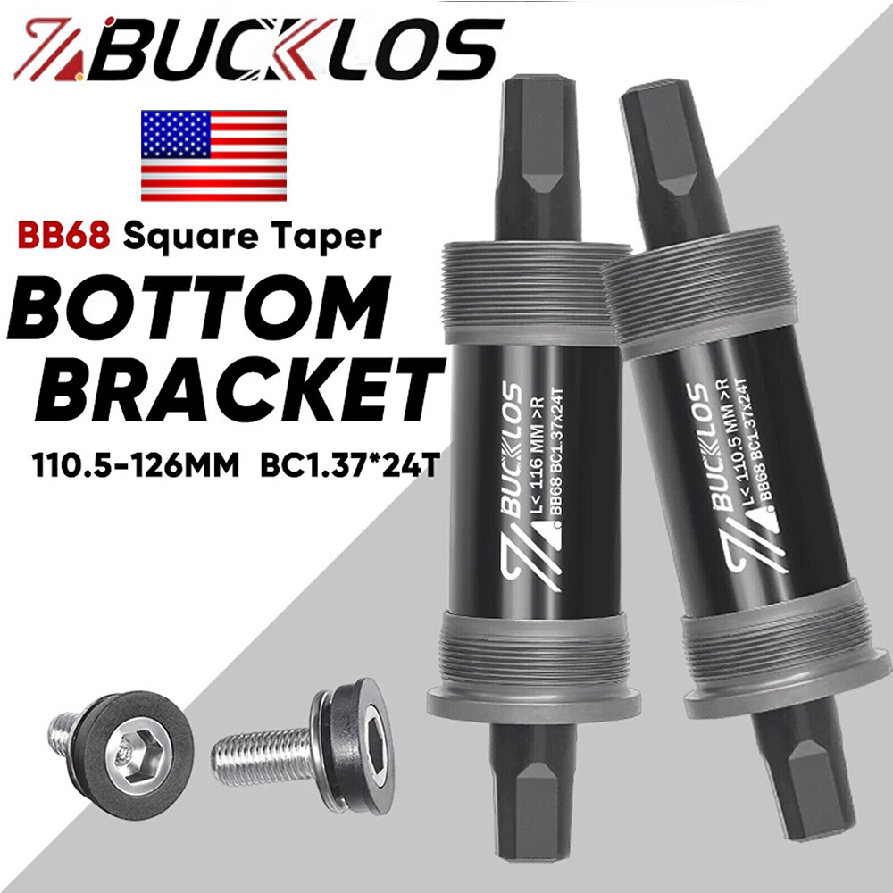 MTB E-bikes Square Bottom Bracket BB68/80 113/116/120/126/140mm Sealed Bearings