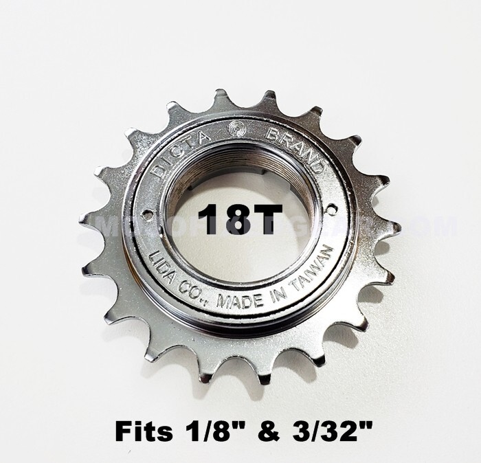 DICTA Freewheel Single Speed BMX 3/32″ & 1/8″ Chrome Plate 18T