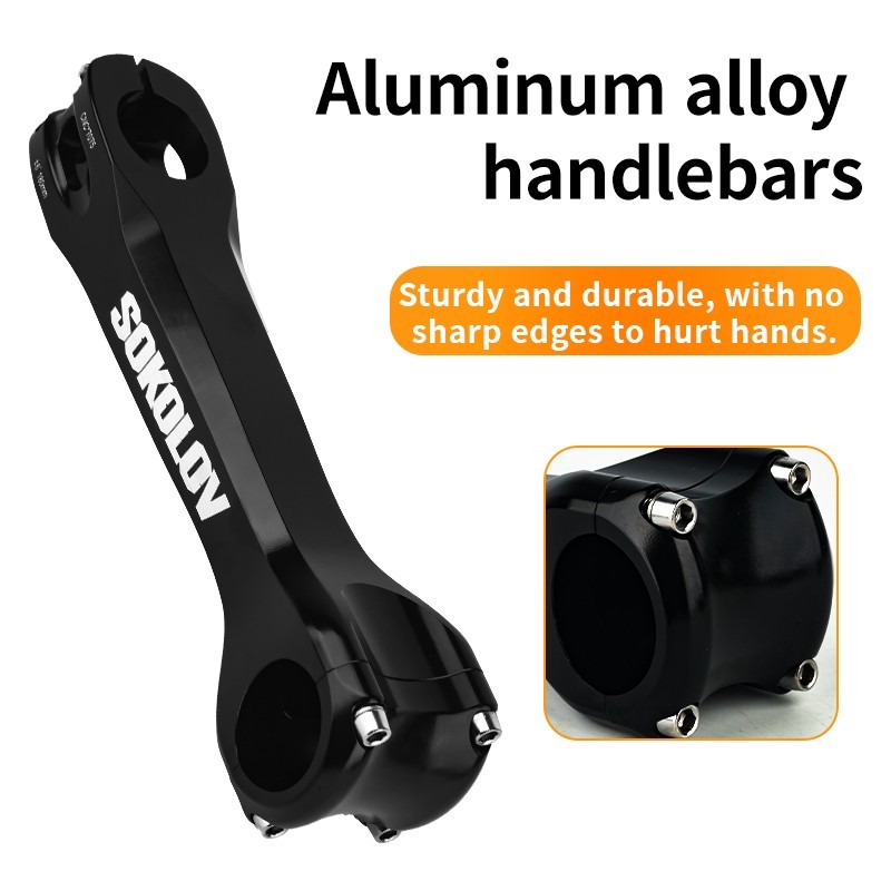 SOKOLOV Long STEMS CNC 160/170/180mm Mtb Bike Table 6 Degree Bicycle Downstem