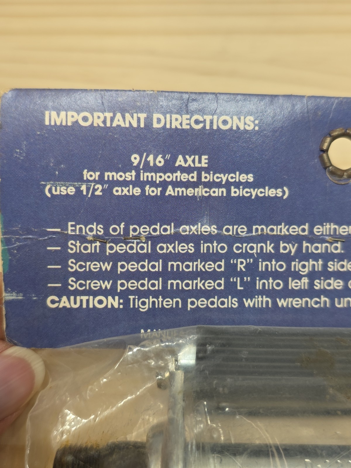 Vintage 9/16″ Thread Reflector Pedals Wald 7940 New in Package Made In USA Kmart