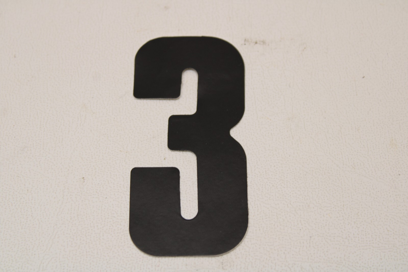 OLD MID SCHOOL BMX NUMBER PLATE STICKER DECAL – 3″ – STOCK # A – 20