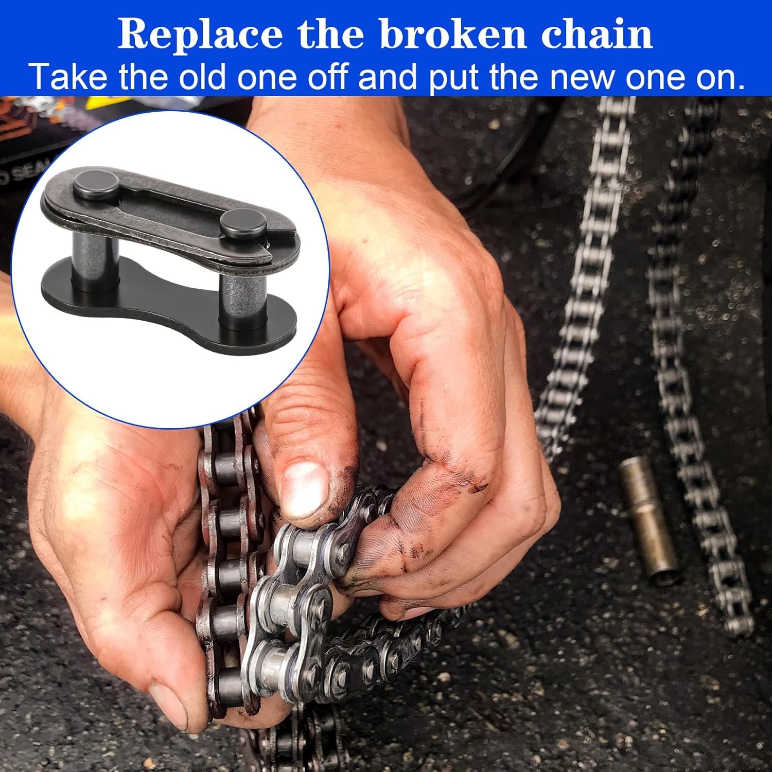 10 PCS Bike Chain Master Links Single Speed Steel Bicycle Repair Connectors