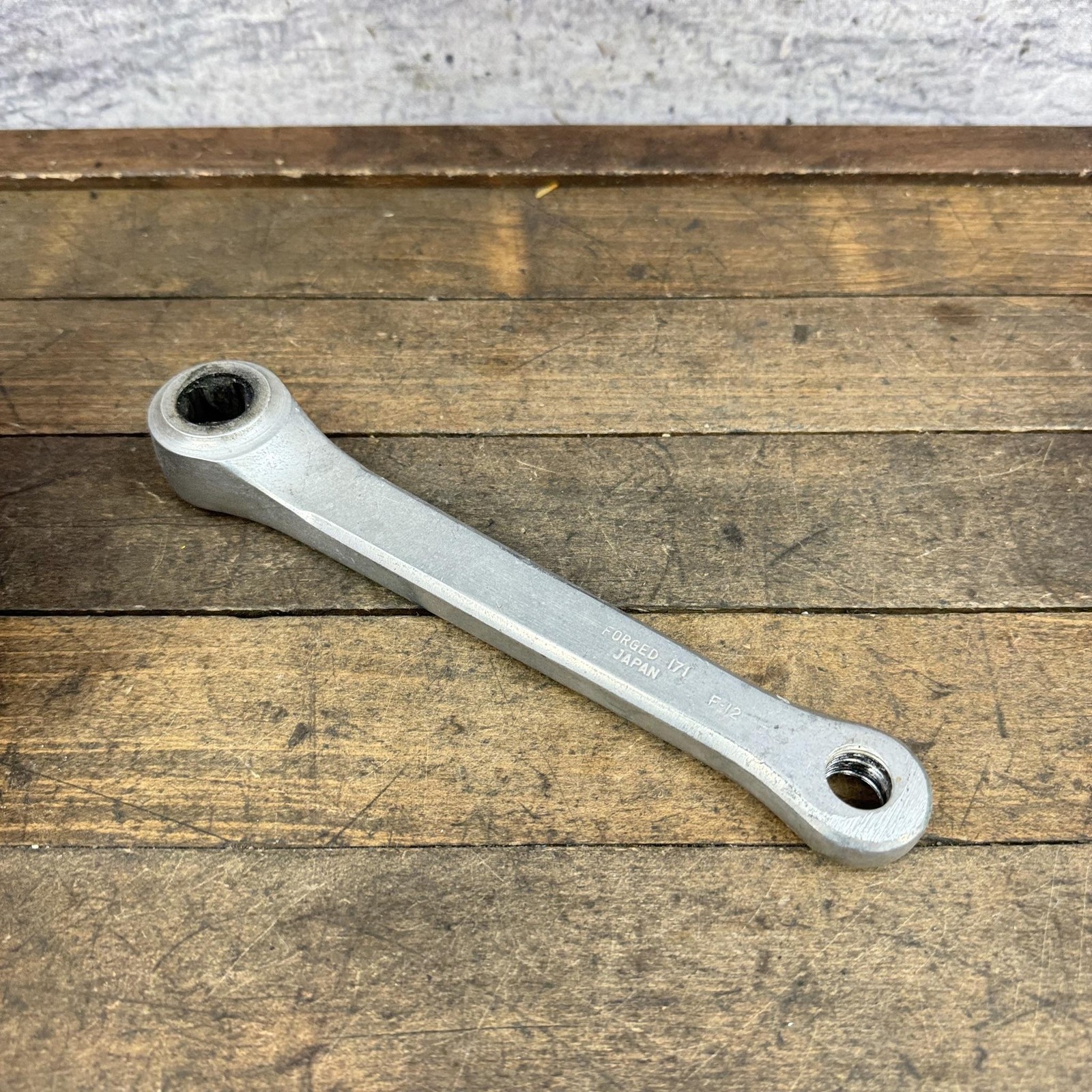 Vintage Maxy BMX Left Crank Arm 171mm Square Taper Forged Japan F-12