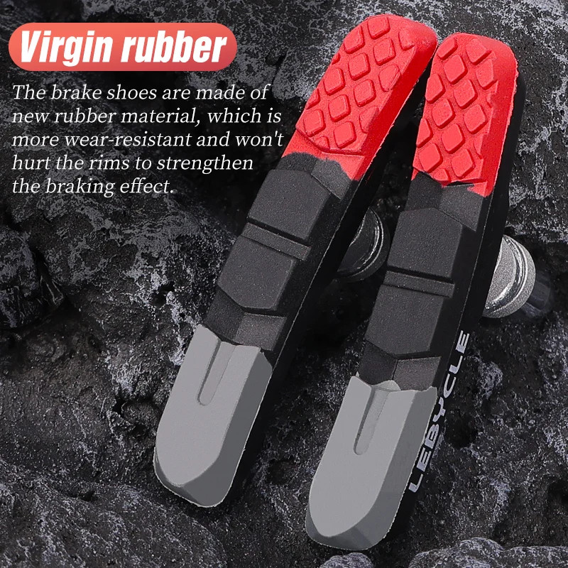 MTB Road Bicycle V-Brake Pads Bike Brake Shoes 70Mm 73Mm Threaded for Linear Pul