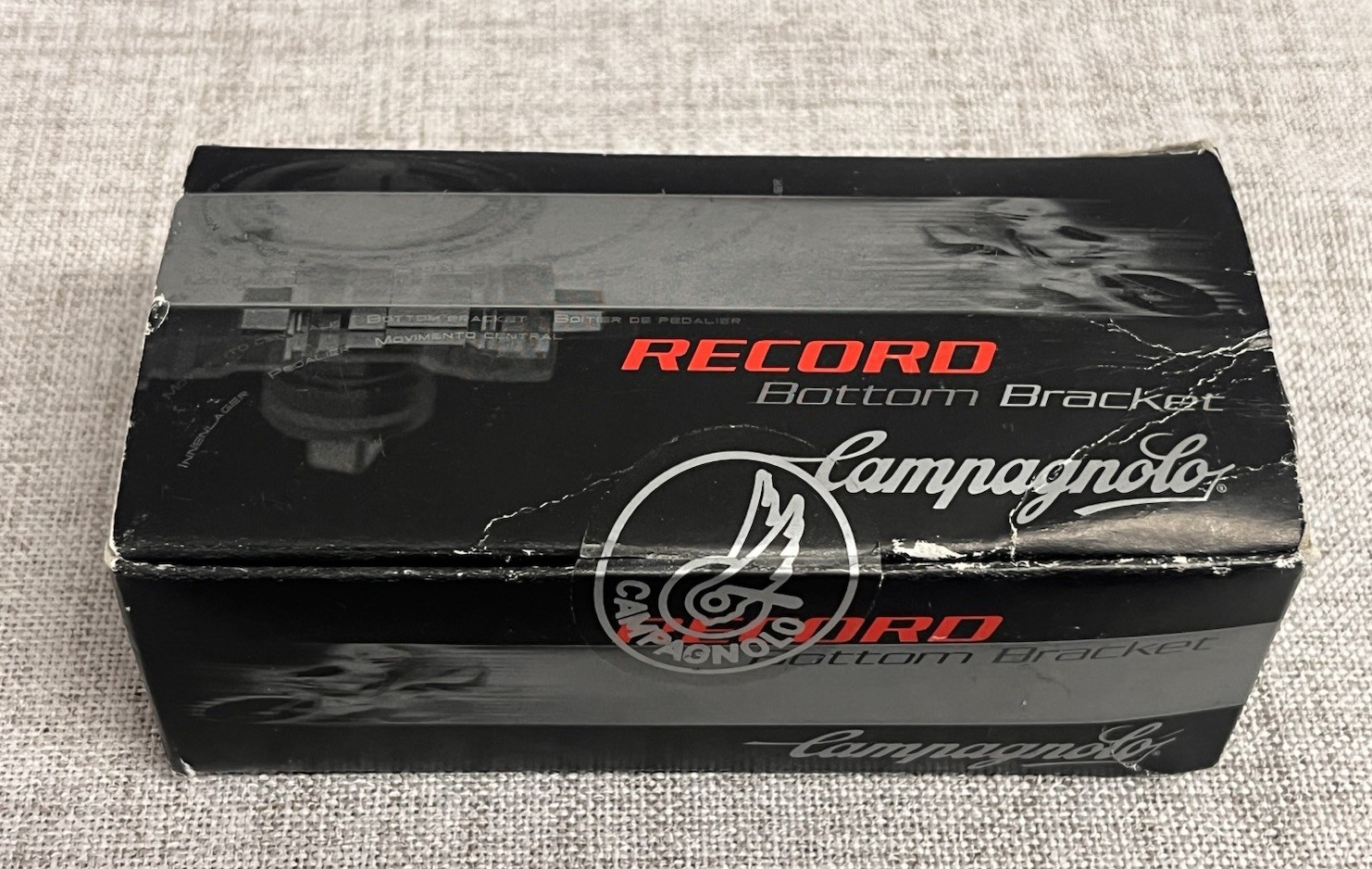 Campagnolo Record Bottom Bracket Square Taper 111 mm Asymmetric, ITA, NIB NOS